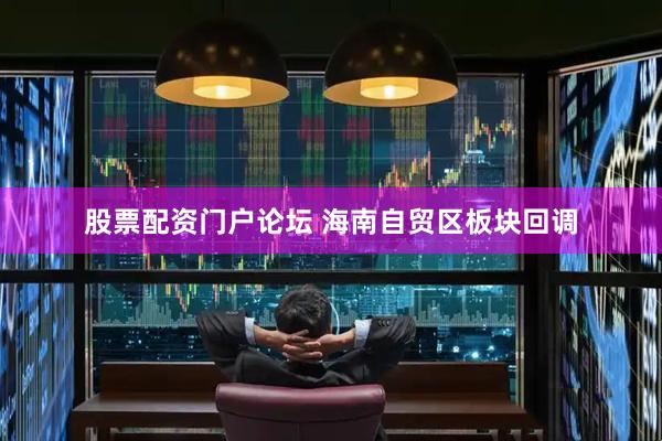 股票配资门户论坛 海南自贸区板块回调